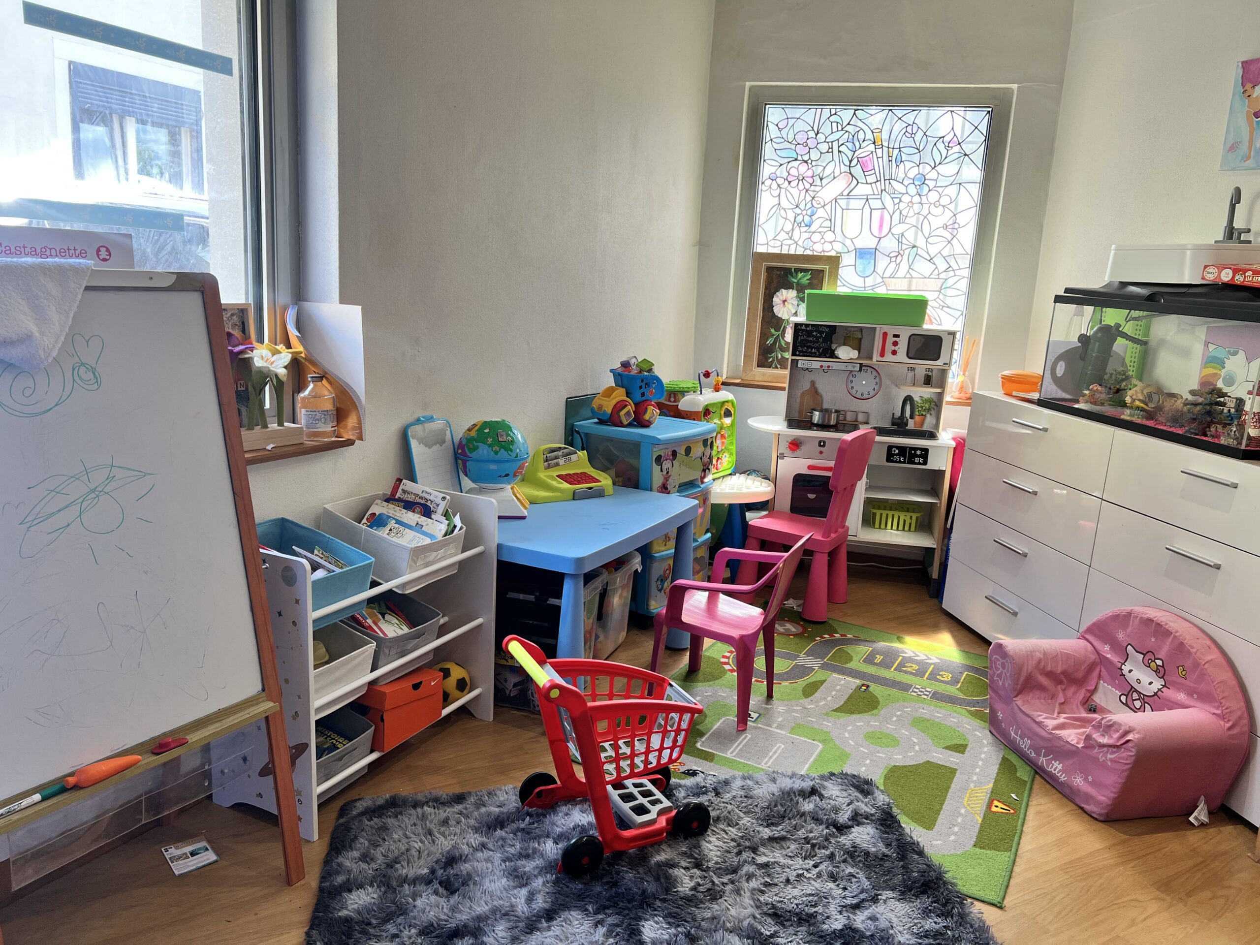 Espace Enfant , pour faire patienter vos enfants pendant le choix de vos lunettes